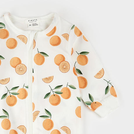 Oranges Print Sleeper by Petit Lem
