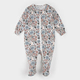 Vintage Flowers Print Jersey Sleeper by Petit Lem