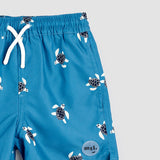 Sea Turtles Print on Bluejay Swim Trunks by miles the label.