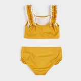 Bright Gold Ribbed Bikini by Petit Lem