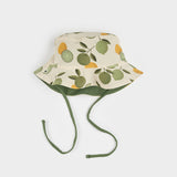 Citrus Print Reversible Sun Hat by Petit Lem