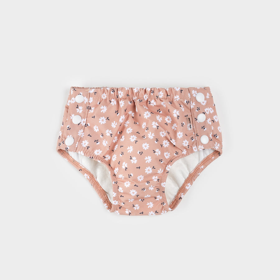 Ditsy Daisies Swim Diaper by Petit Lem