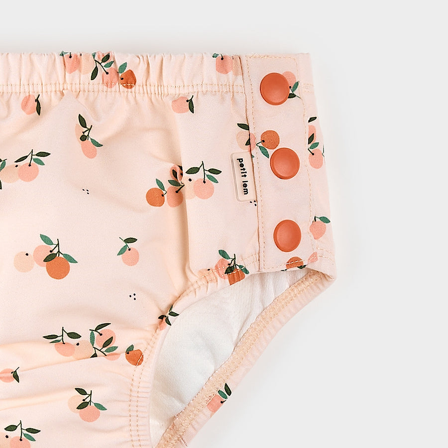 Oranges Print Swim Diaper by Petit Lem