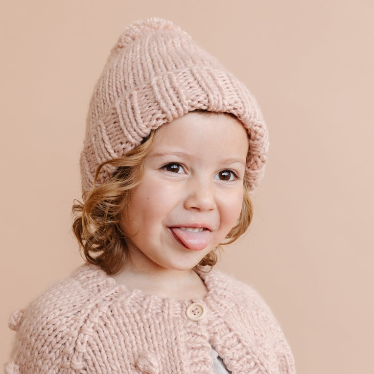 Classic Pom Hat - Blush by The Blueberry Hill