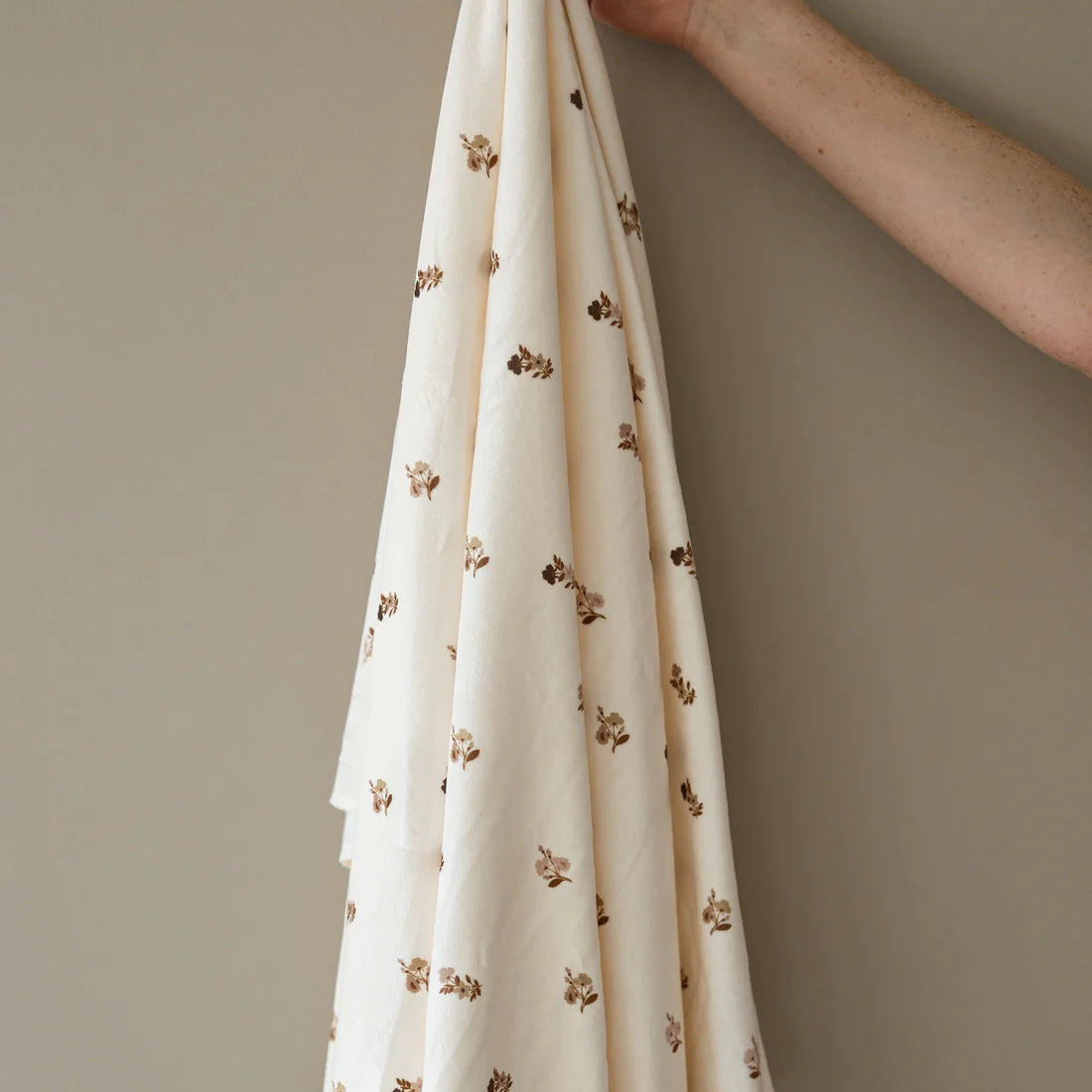 Minky Stretch Swaddle/Blanket- Meadow by Saranoni