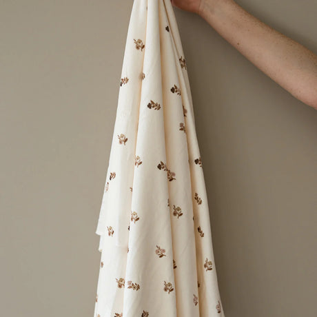 Minky Stretch Swaddle/Blanket- Meadow by Saranoni