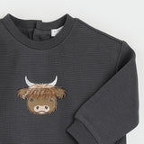 Highland Cow Ottoman Outfit Set by Petit Lem