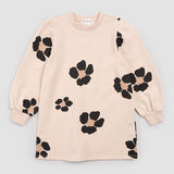 Bold Flower Print on Almond Sweater Dress by Miles the Label