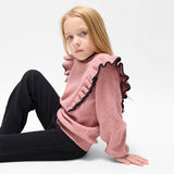 Miles Pink Ruffle Sweater by Miles the Label
