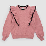 Miles Pink Ruffle Sweater by Miles the Label