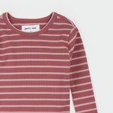 Jazzberry Striped Modal Rib PJ Set by Petit Lem
