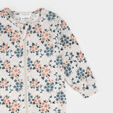 Spring Flowers on Creme Footie by Petit Lem