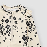 Flowers Print on Beige L/S Swimsuit by miles the label