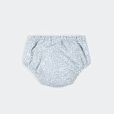 Vintage Flowers on Powder Blue Swim Diaper by Petit Lem