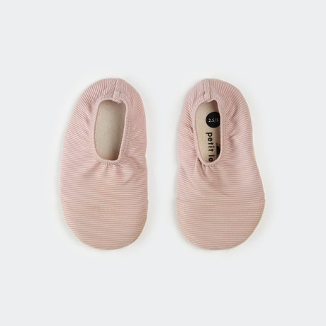 Lavender Ribbed Swim Slippers by Petit Lem