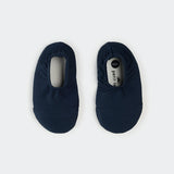 Navy Ribbed Swim Slippers by Petit Lem