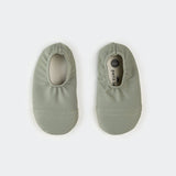 Green Ribbed Swim Slippers by Petit Lem