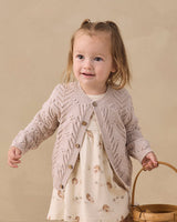 Knit Cardigan Lilac Mist by Quincy Mae