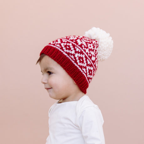 Snowflake Hat, Red | Holiday by The Blueberry Hill