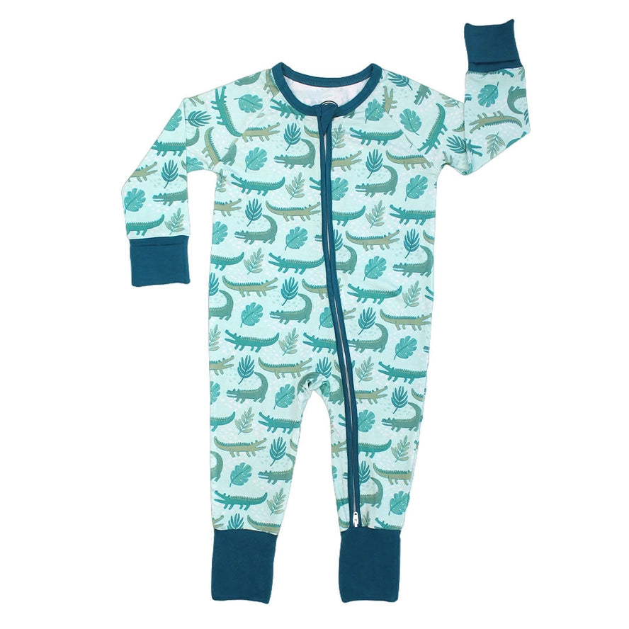 Later Gator Alligator Bamboo Convertible Pajamas Florida by Emerson and Friends