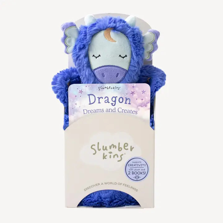 Dragon's Creativity Set - Snuggler with 2 Books! by Slumberkins
