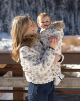 Ski Snowsuit || Blue Floral by Rylee + Cru