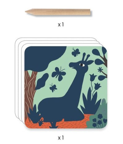 Scratch Cards - Big Animals by Djeco