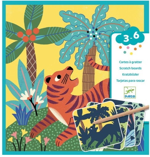 Scratch Cards - Big Animals by Djeco