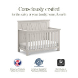 Monogram by Namesake Emory Farmhouse 4-in-1 Convertible Crib