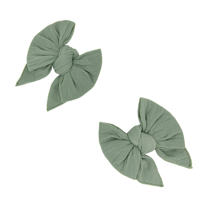 2PK BABY DEB CLIPS - Sage by Baby Bling