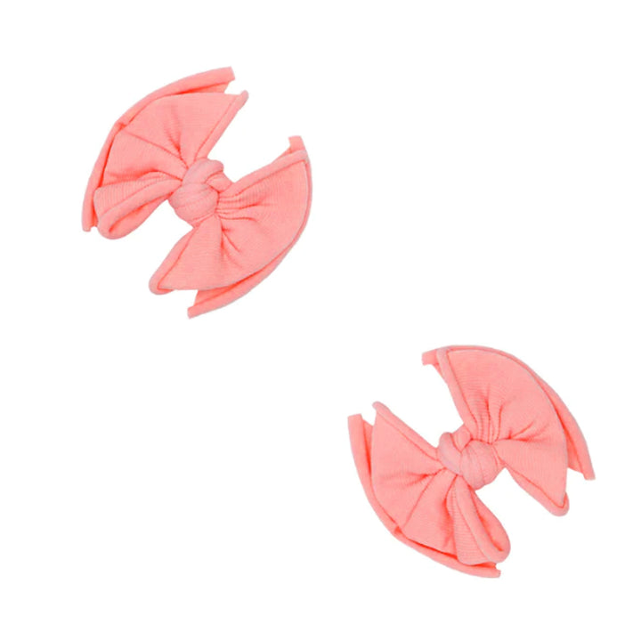Baby Fab Clips 2pk - Coral by Baby Bling
