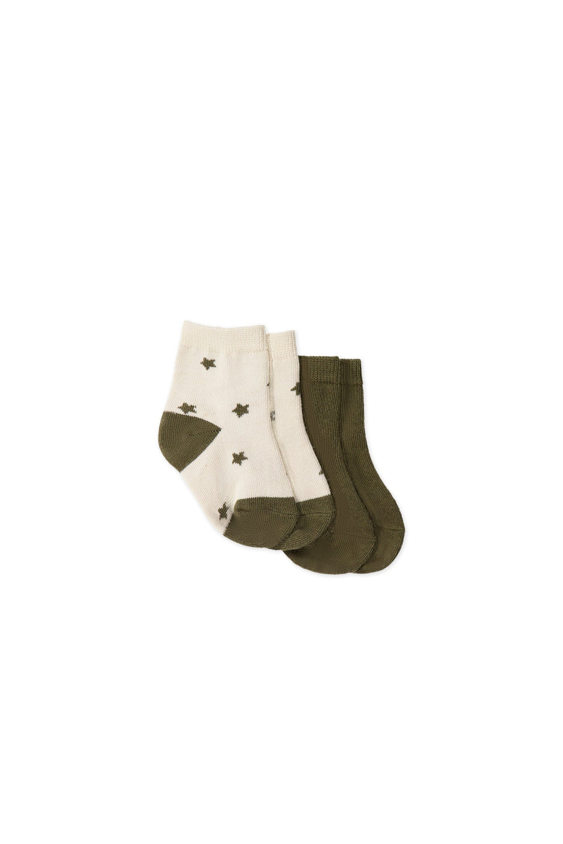 Twinkle Toes Deep Olive/Deep Olive Sock by Jamie Kay