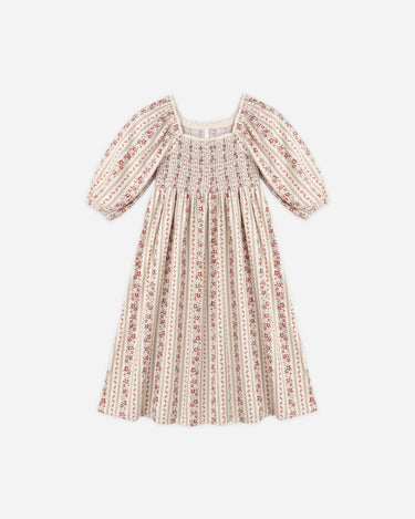 Della Dress || Floral Stripe by Rylee + Cru