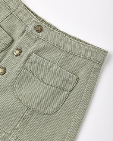 Denver Mini Skirt || Dark Sage by Rylee + Cru