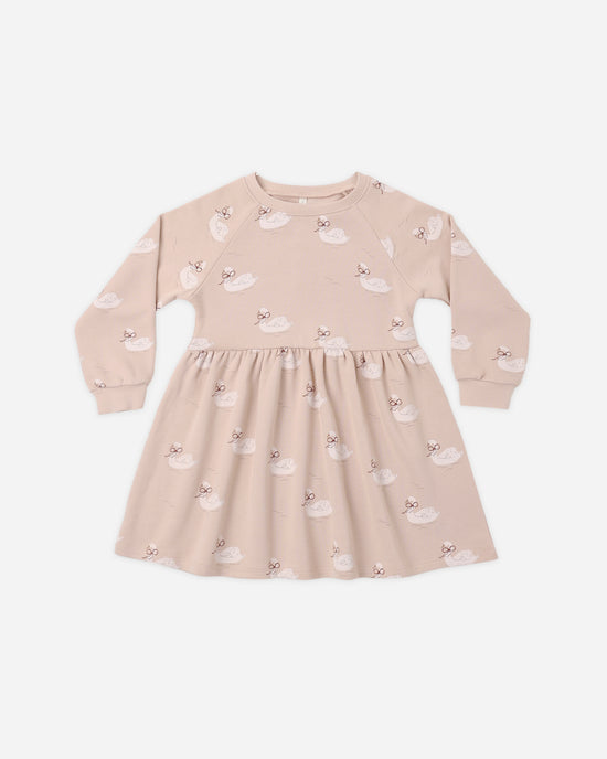 Raglan Dress || Swans by Rylee + Cru