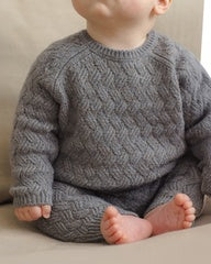 Knit Pant || Heathered Slate by Quincy Mae