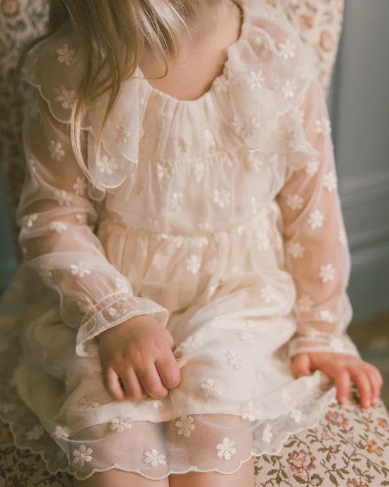 Celine Dress || Embroidered Daisy by Noralee