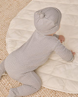 Waffle Sleep Set || Midnight Microstripe by Quincy Mae