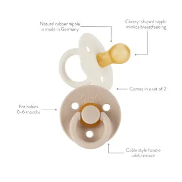 Itzy Soother™ Natural Rubber Paci Sets - Harbor + Coast 0/6M by Itzy Ritzy