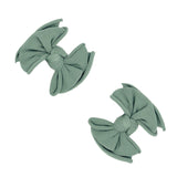 Baby Fab Clips 2pk - Sage by Baby Bling