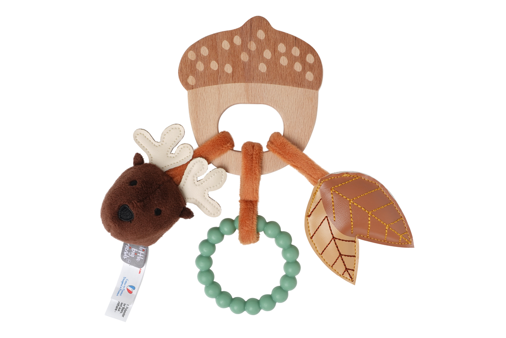 Wooden Rattle- Forest by Little Big Friends