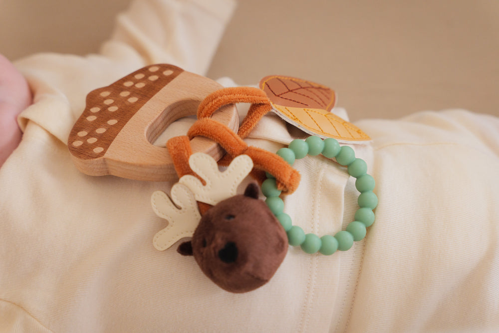 Wooden Rattle- Forest by Little Big Friends