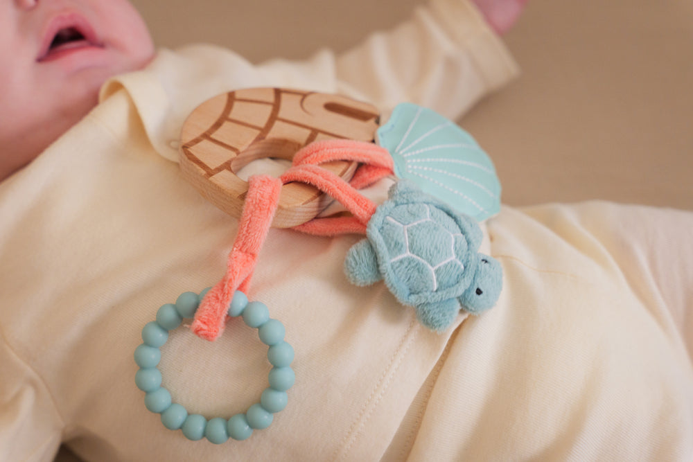 Wooden Rattle - Ocean by Little Big Friends
