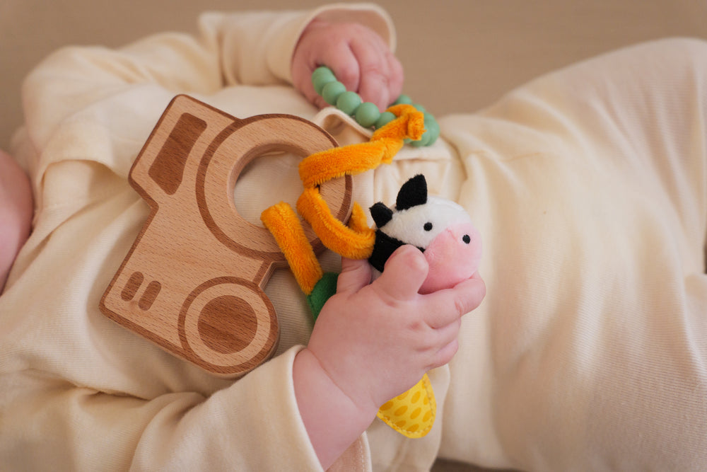 Wooden Rattle- Farm by Little Big Friends