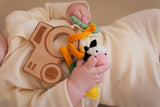 Wooden Rattle- Farm by Little Big Friends