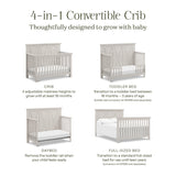 Monogram by Namesake Emory Farmhouse 4-in-1 Convertible Crib