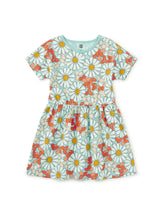 Short Sleeve Twirl Dress- Daisy Deluxe by Tea