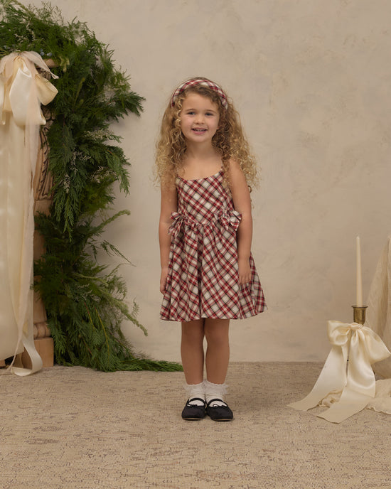 Betsy Dress || Holiday Tartan by Noralee