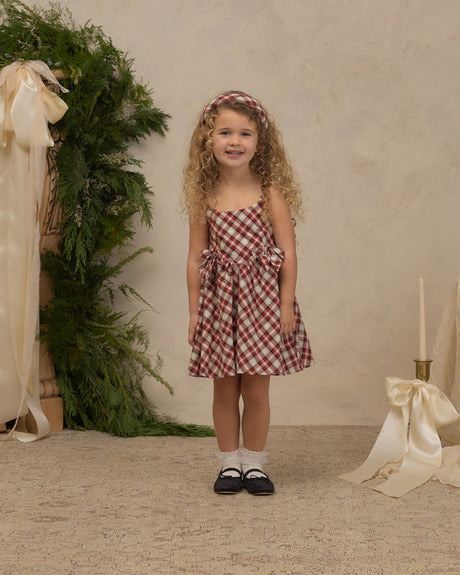 Betsy Dress || Holiday Tartan by Noralee