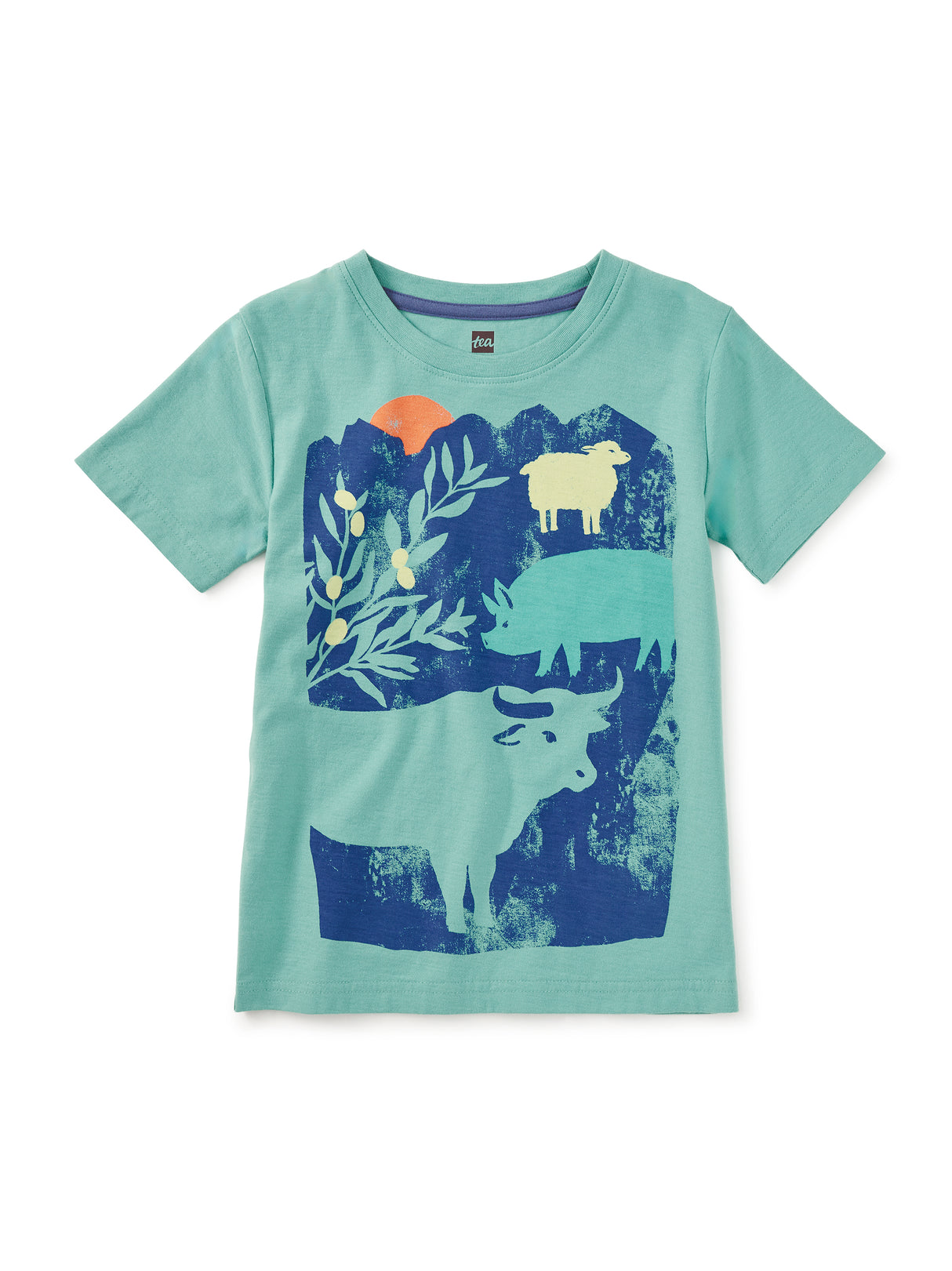 Iberian Farm Graphic Tee- Eucalyptus by Tea Collection